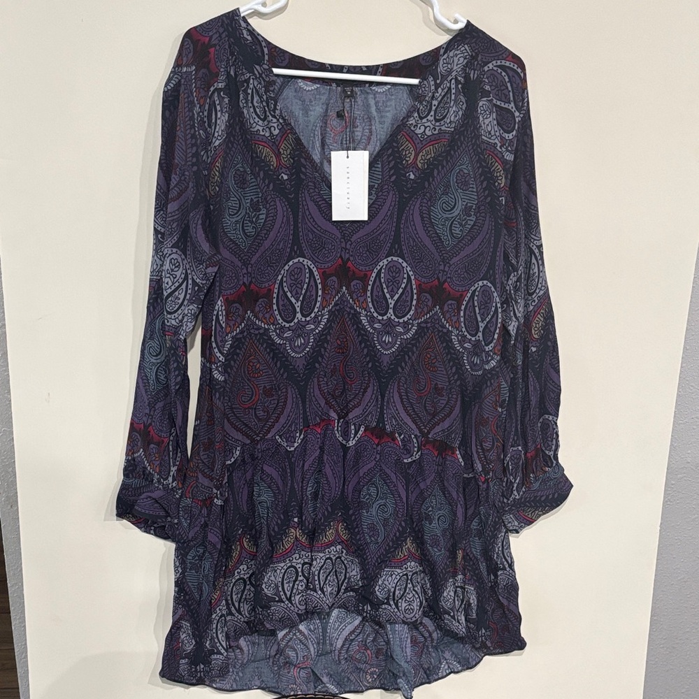Sanctuary Purple and Black High Low Dress